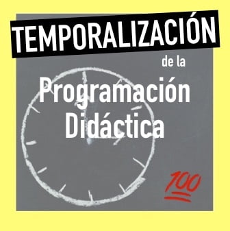 temporalización programción didáctica