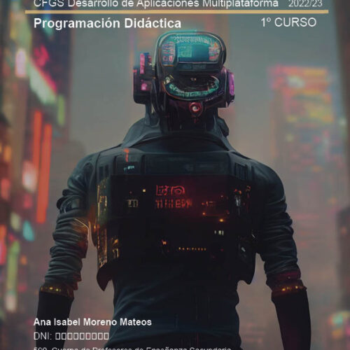 portada personalizada programación didáctica oposiciones